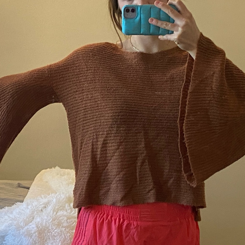 BP brown/orange sweater